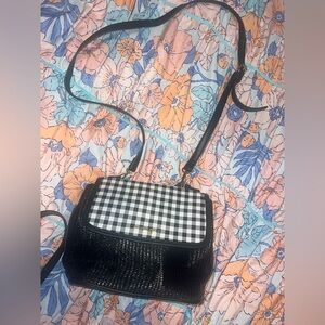 Nanette Lepore Stylish Black and White Checkered Women's Bag